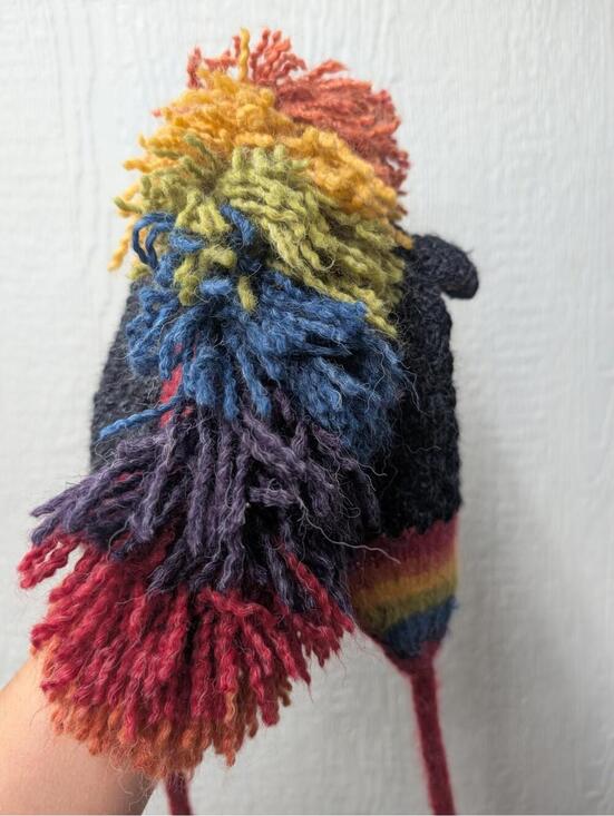 Peruvian Trading Company Knit Rainbow Unicorn Soft Warm Winter Hat Cap Peru main image 4